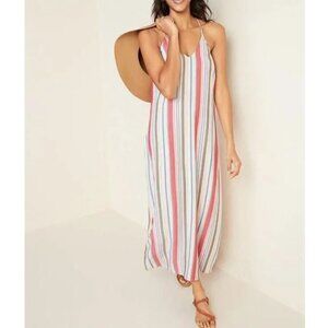 ON Sundress Striped Multicolor Spaghetti Strap  size S